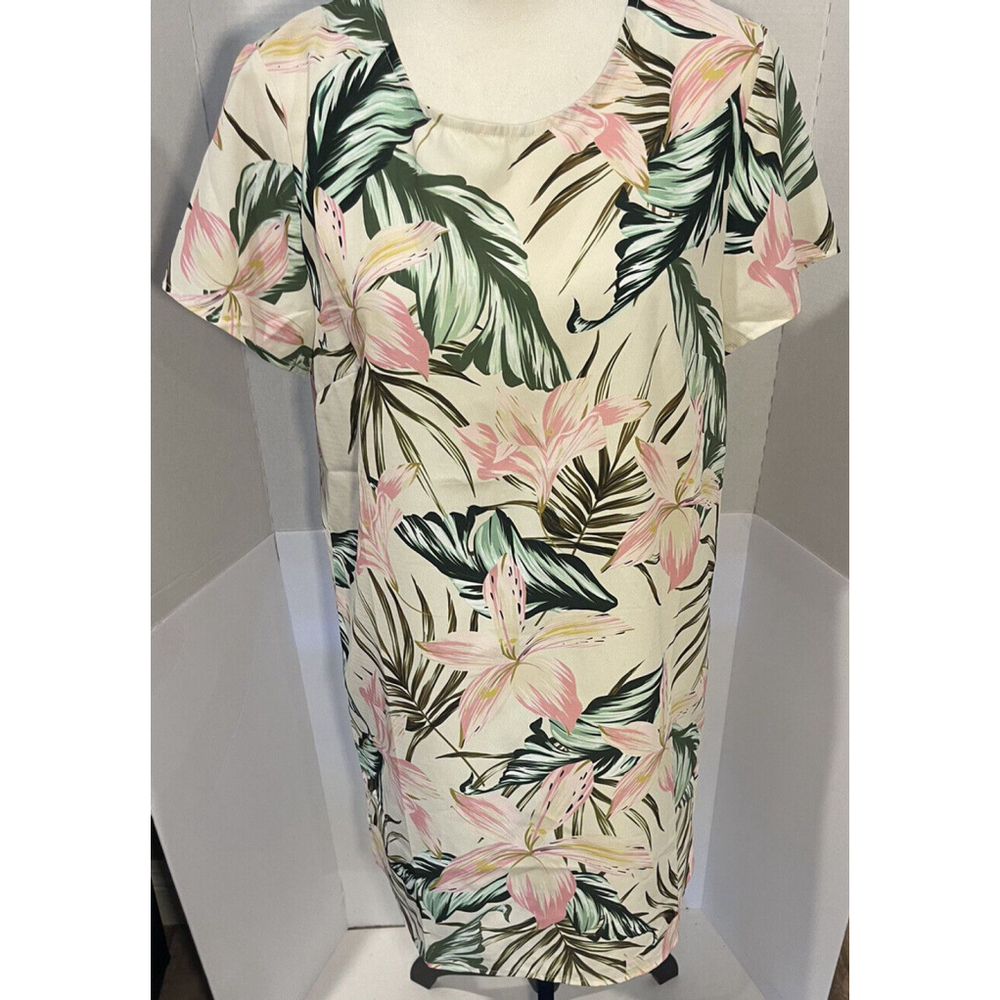 Women’s Mink Pink Short Sleeve Dress - Tropical - Size M